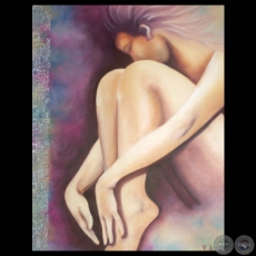 DESNUDO ETÉREO - Técnica mixta de LILIAM MARÍA CÉSPEDES